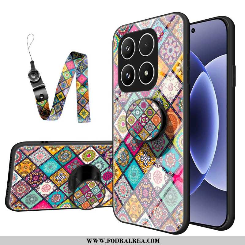Skal Xiaomi 17 Patchwork-ställ Med Rem