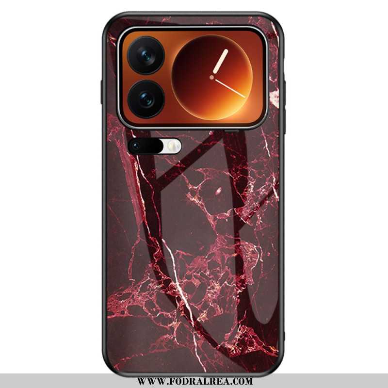 Skal Xiaomi 17 Pro Marmormönster I Härdat Glas