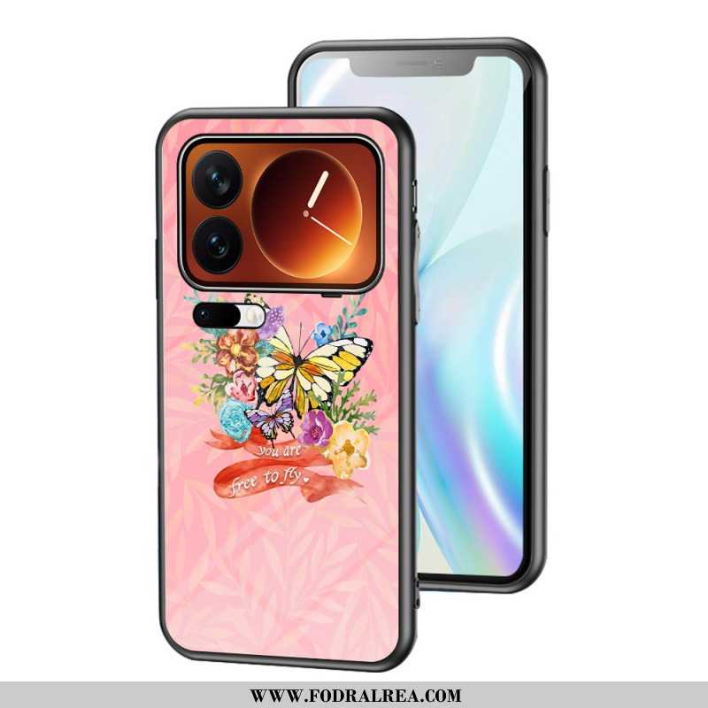 Skal Xiaomi 17 Pro Max Fjärilsmönster I Härdat Glas