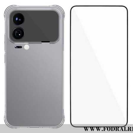 Skal Xiaomi 17 Pro Max Förstärkt Genomskinligt Skal Med Skärmskydd