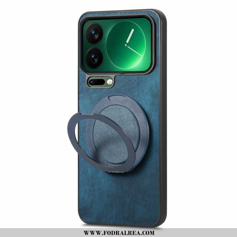 Skal Xiaomi 17 Pro Max Roterande Stativ Och Retroläderstruktur