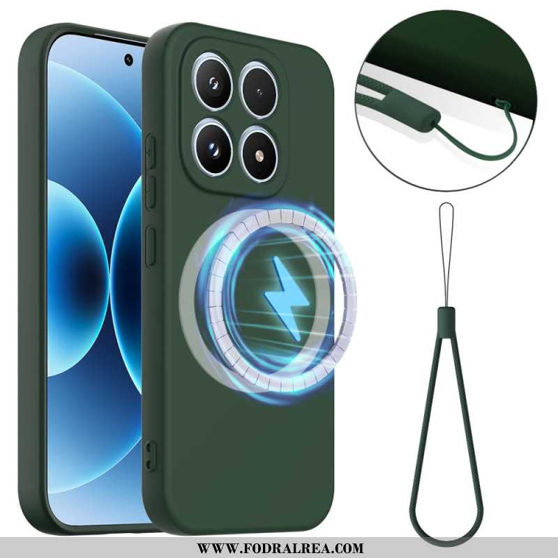 Skal Xiaomi 17 Telefonfodral Flytande Silikonmagnet