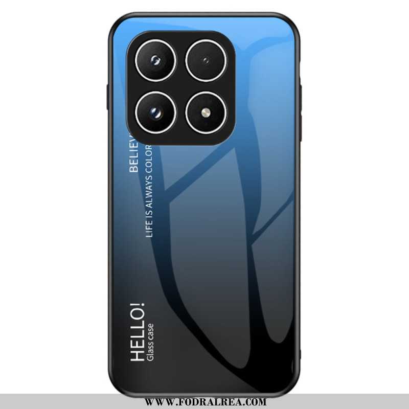 Skal Xiaomi 17 Telefonfodral Härdat Glas Hello