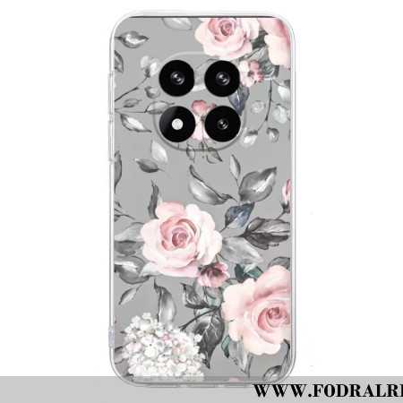 Skal Xiaomi Redmi Note 14 Pro Plus 5g Rosa Blommor