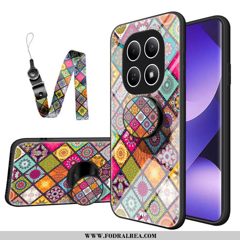 Skal Xiaomi Redmi Note 15 5g Patchwork-stativ Och Rem