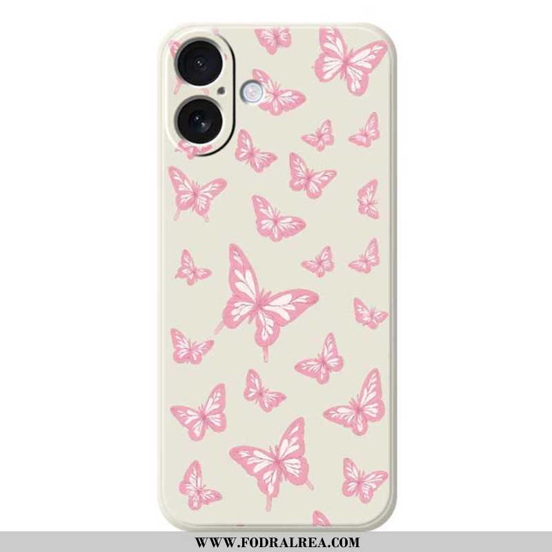 Skal iPhone 17 Flytande Silikonfjärilar