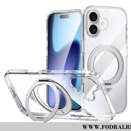 Skal iPhone 17 Magsafe Genomskinlig Med Stativ
