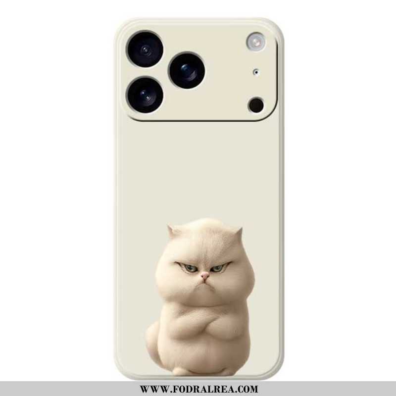 Skal iPhone 17 Pro Flytande Silikon Med Arg Katt