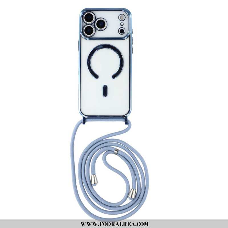 Skal iPhone 17 Pro Magsafe-kompatibel Genomskinlig Sladd