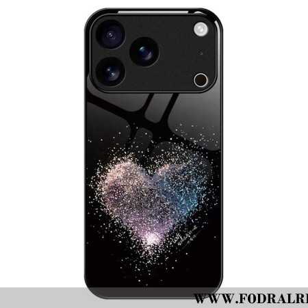Skal iPhone 17 Pro Max Hjärtliknande Härdat Glas
