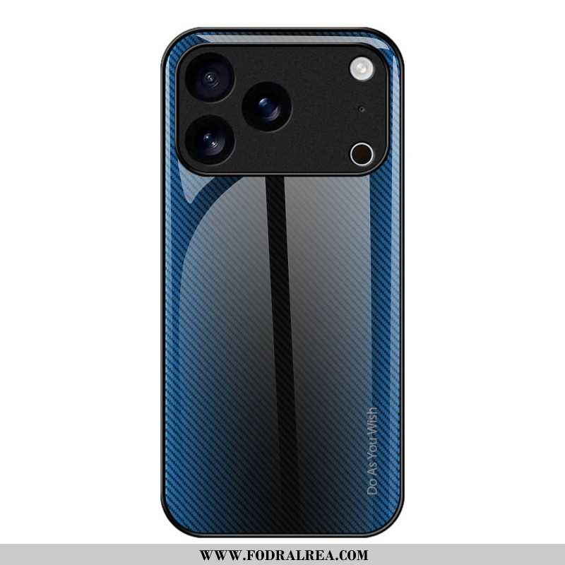 Skal iPhone 17 Pro Max Härdat Glas I Kolfiber