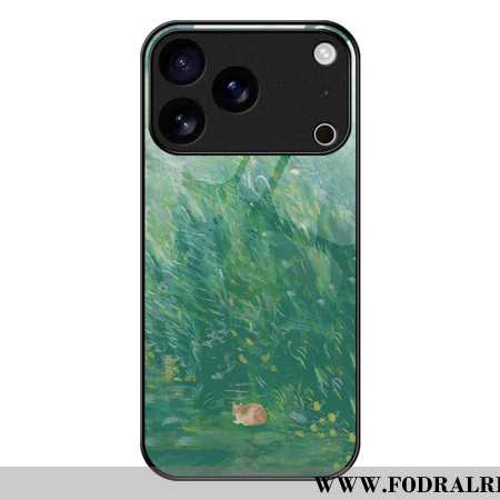 Skal iPhone 17 Pro Max Härdat Glas Med Kattmålning