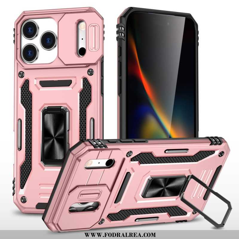 Skal iPhone 17 Pro Max Linshållare Och Skydd I Metalleffekt