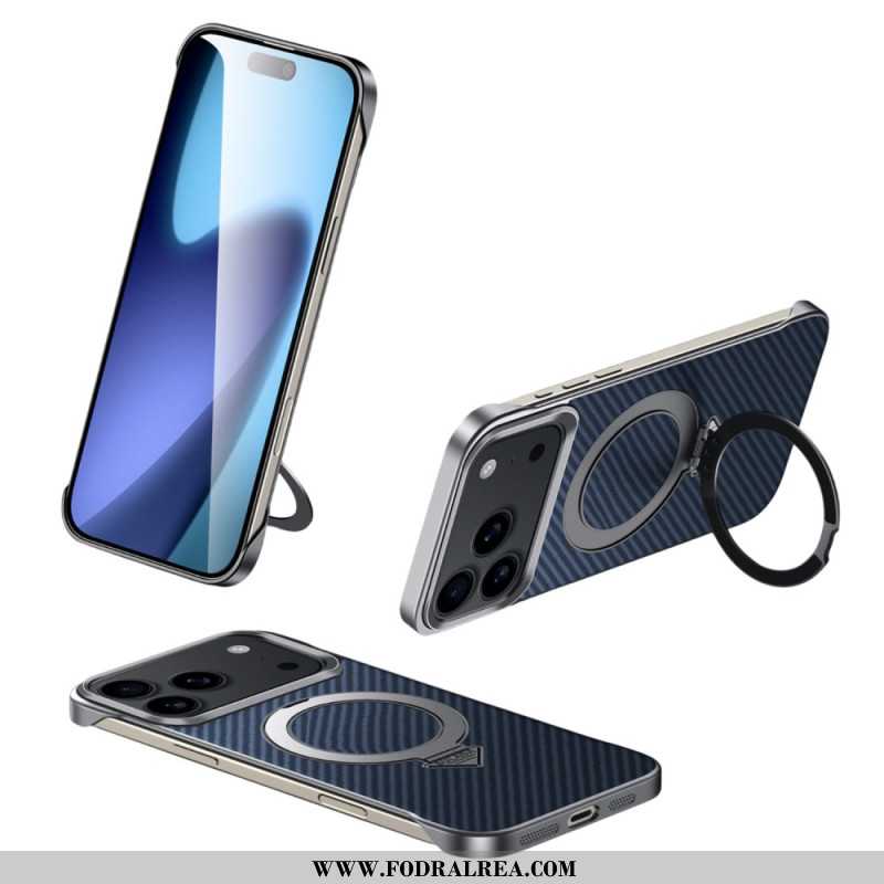 Skal iPhone 17 Pro Max Magsafe Kolfiberringfäste