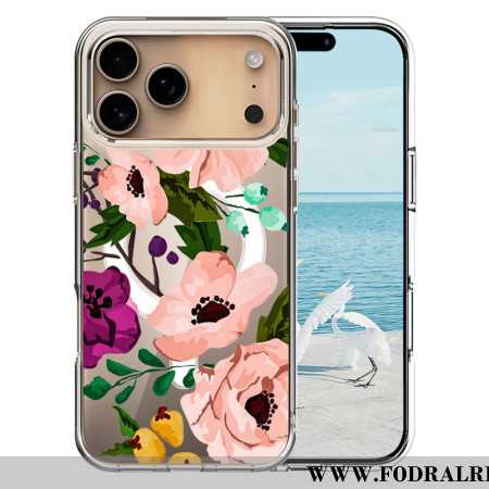 Skal iPhone 17 Pro Max Magsafe-kompatibel Blommig