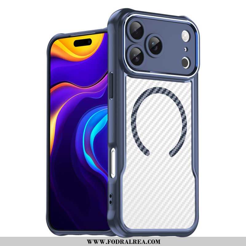 Skal iPhone 17 Pro Max Magsafe-kompatibel Genomskinlig Kolfiber