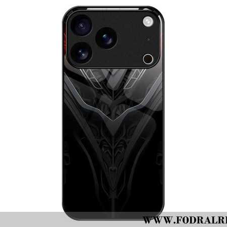 Skal iPhone 17 Pro Max Telefonfodral Svart Design I Härdat Glas