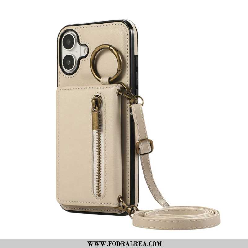 Skal iPhone 17 Telefonfodral Plånbok Med Dragkedja