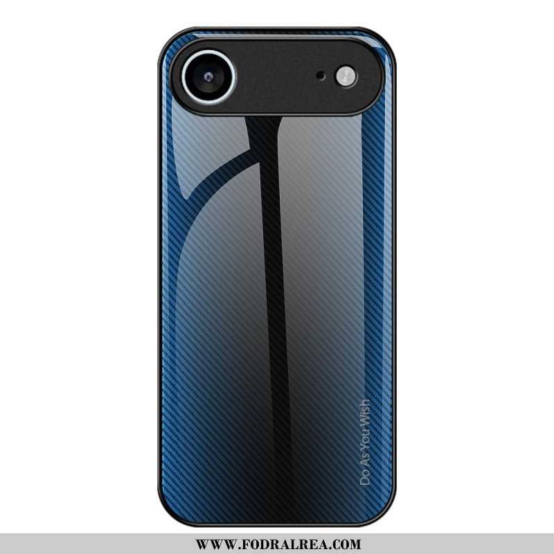 Skal iPhone Air Härdat Glas I Kolfiber