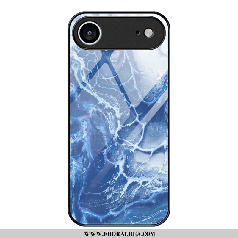 Skal iPhone Air Härdat Glas Med Marmormönster