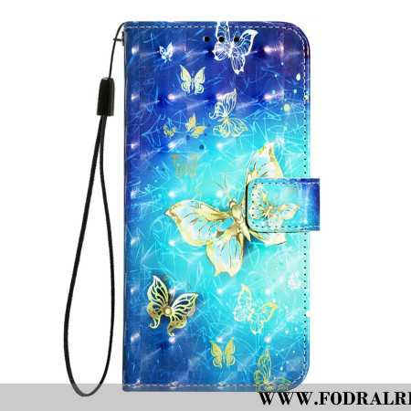 Skyddsfodral Oneplus Nord 4 Guldfärgade Fjärilar
