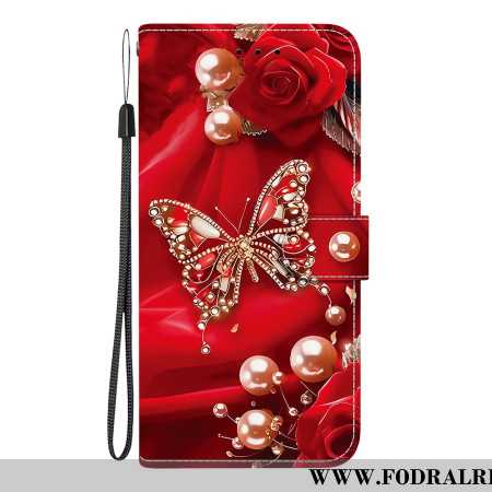 Skyddsfodral Oneplus Nord 5 Röda Fjärilar