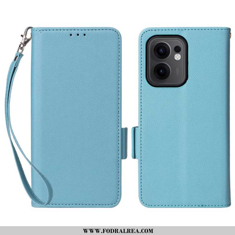 Skyddsfodral Oppo Reno 13f 4g / 5g / 13 Fs 5g Retro Rem I Litchikonstläder