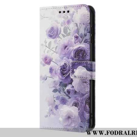 Skyddsfodral Samsung Galaxy A17 4g / 5g Lila Rosor