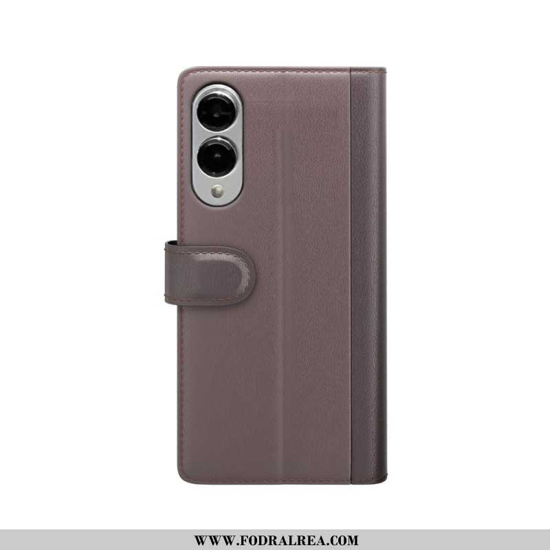 Skyddsfodral Samsung Galaxy S25 5g Edge Äkta Läder