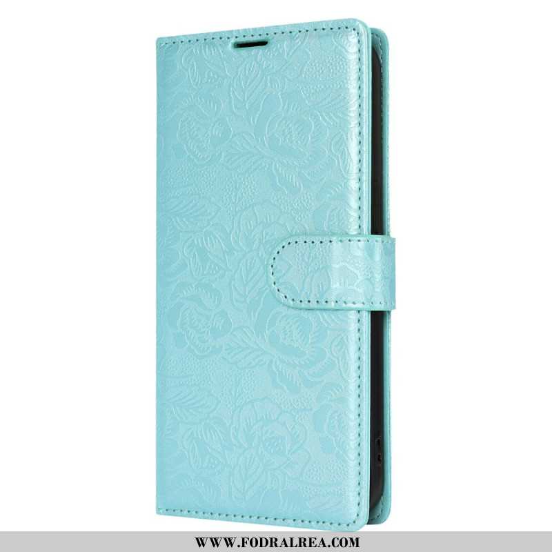 Skyddsfodral Samsung Galaxy S25 Plus 5g Blommönster Med Rem