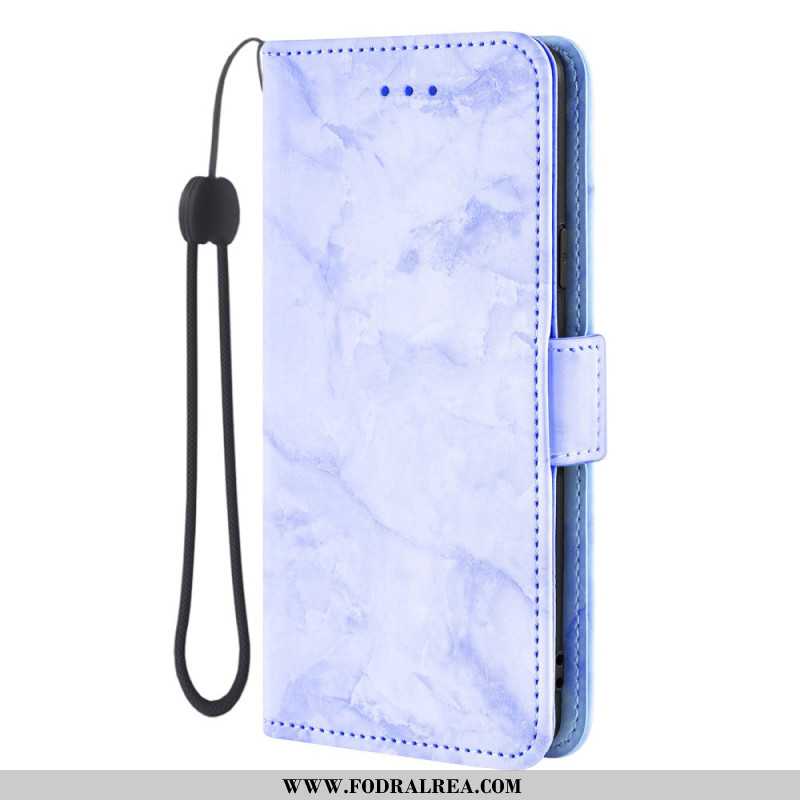 Skyddsfodral Samsung Galaxy S26 Marmormönster Och Dubbelt Spänne