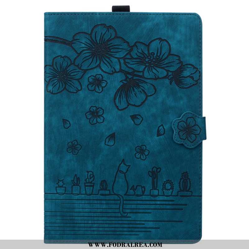 Skyddsfodral Samsung Galaxy Tab S11 Ultra Kattmotiv I Mockaeffekt