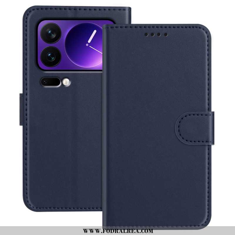 Skyddsfodral Xiaomi 17 Pro Enfärgad Lädereffekt